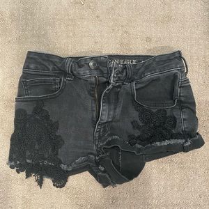 Black denim jeans